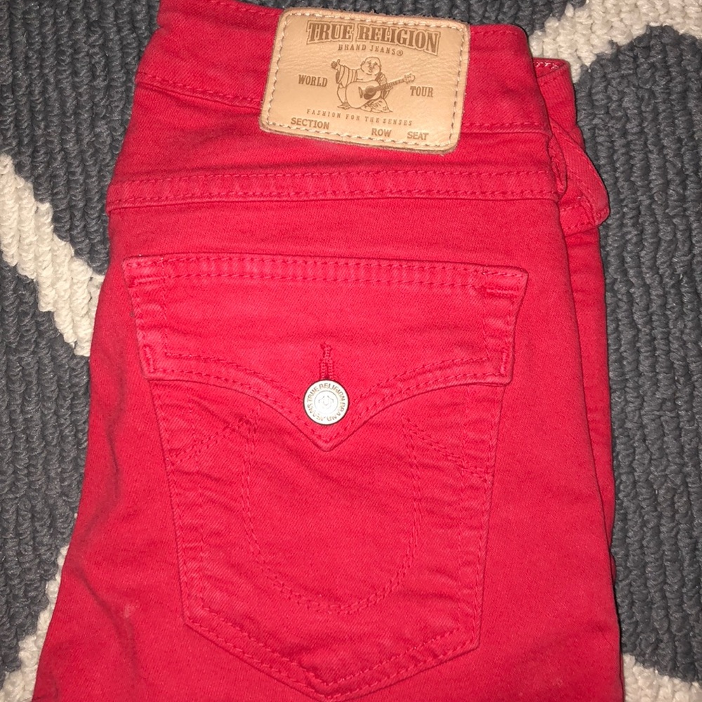 Red true religion jeans